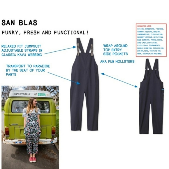Kavu M Quick Dry Jumpsuit in Palm Leaf Print - Picture 8 of 9